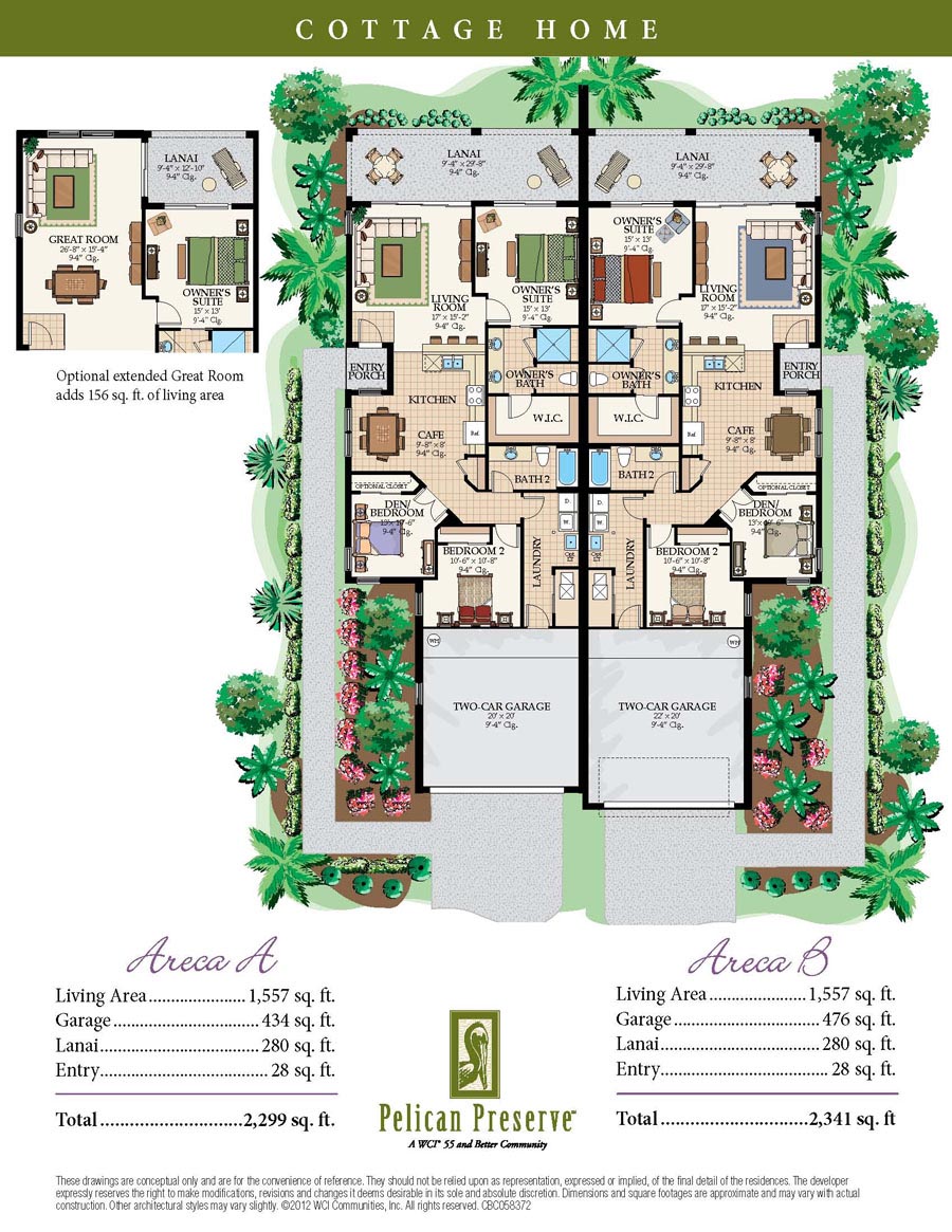 Pelican Preserve Floor Plans